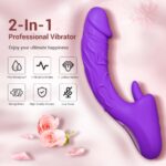 Lusthra Purple Realistic Tongue G-Spot Rabbit Vibrator