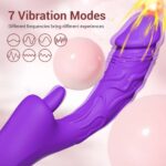 Lusthra Purple Realistic Tongue G-Spot Rabbit Vibrator