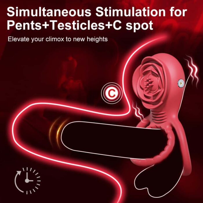 Lusthra Rose Vibrating Penis Ring