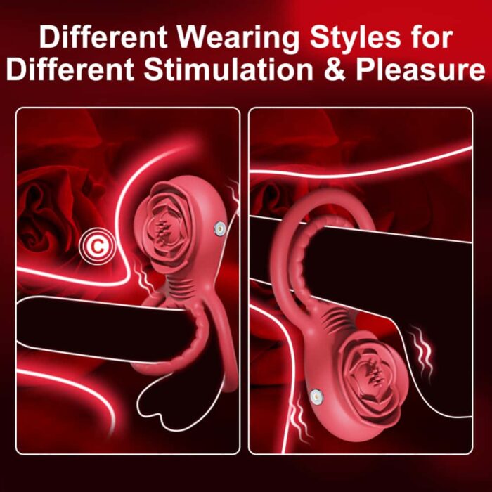 Lusthra Rose Vibrating Penis Ring