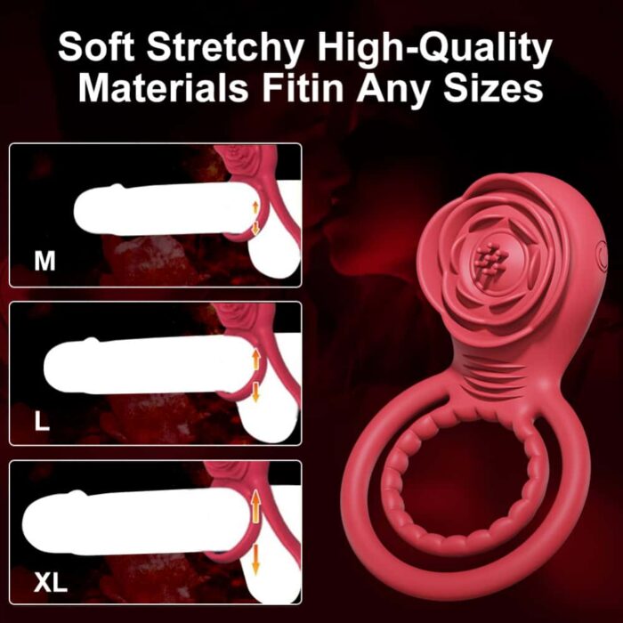 Lusthra Rose Vibrating Penis Ring