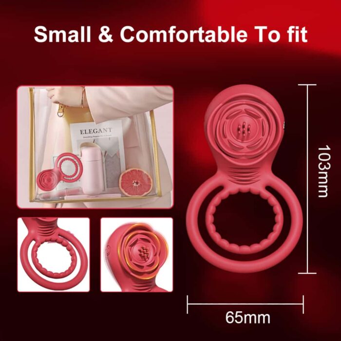 Lusthra Rose Vibrating Penis Ring