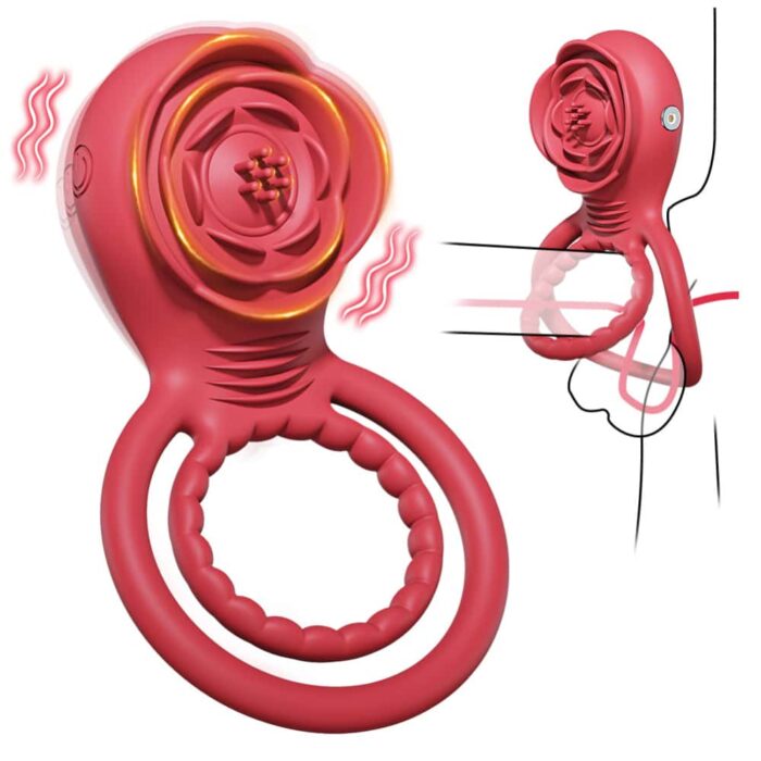 Lusthra Rose Vibrating Penis Ring